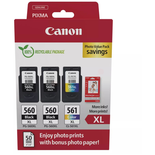 Druckkopfpatrone Multipack / Canon - 3712C012 / PG-560XL+CL-561XL Multipack Druckkopfpatrone Multipack / Canon - 3712C012 / PG-560XL+CL-561XL Multipack