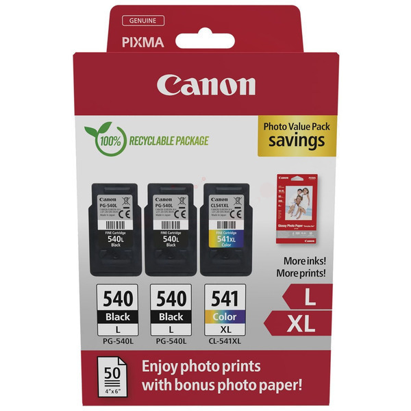 Druckkopfpatrone Multipack / Canon - 5224B015 / PG-540L+CL-541XL Multipack Druckkopfpatrone Multipack / Canon - 5224B015 / PG-540L+CL-541XL Multipack