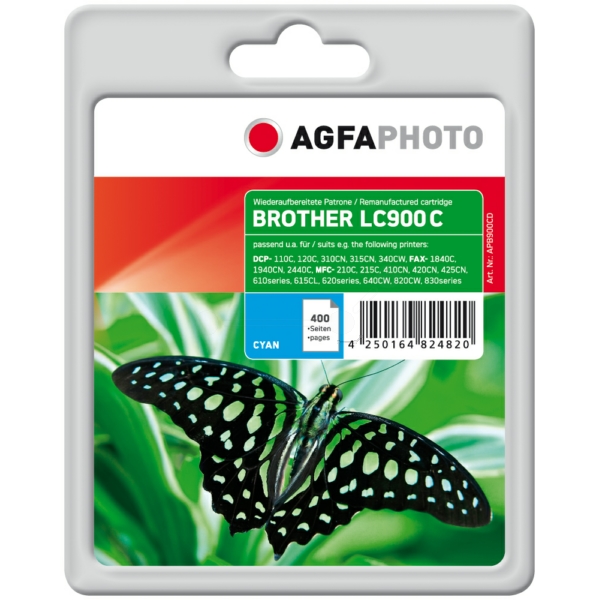 Tinte / AgfaPhoto - APB900CD ersetzt LC-900C Tinte / AgfaPhoto - APB900CD ersetzt LC-900C