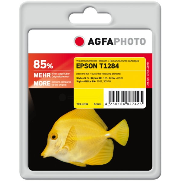 Tinte / AgfaPhoto - APET128YD ersetzt C13T12844011 / T1284 Tinte / AgfaPhoto - APET128YD ersetzt C13T12844011 / T1284